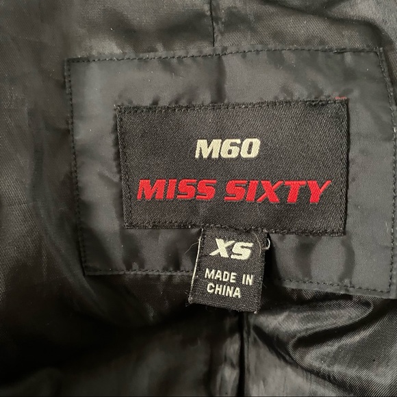 Miss Sixty Down & Faux Fur Trim Utility Winter Jacket Parka Anorak Coat XS - Picture 12 of 15